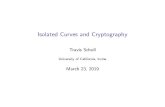 Isolated Curves and Cryptography ReferencesI Paul T. Bateman and Roger A. Horn.A heuristic asymptotic formula concerning the distribution of prime numbers. Math. Comp., 16:363{367,