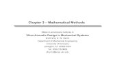 Chapter 03 Mathematical Methods - University of Kentuckyweb.engr.uky.edu/~dherrin/ME510_Old/Chapter_03_Mathematical_M… · ME 510 Vibro-Acoustic Design Complex Numbers - Example