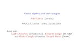 Koszul algebras and their syzygies Aldo Conca(Genova ... › mocca2014 › Conca.pdf · p=the syzygies on the quadrics are linear for (p 1)-steps. Equivalently, t i(R) = i + 1 for