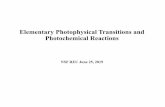Elementary Photophysical Transitions and Photochemical ...hilinski/reu/REU... · From Photochemistry of Organic Compounds by Peter Klán and Jakob Wirz, 2009 Photochemistry’s Icons