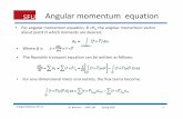 Angular momentum equation - SFU.cambahrami/ENSC 283/Lecture presentations/Integral... · Integral Relations for CV M. Bahrami ENSC 283 Spring 2009 22. Bernoulli equation • If flow