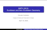 MATH 3210: Euclidean and Non-Euclidean Geometryszendrei/Geom_S20/lec-04-15.pdf · Circular Inversion MATH 3210: Euclidean and Non-Euclidean Geometry. Recall: Circular Inversion We