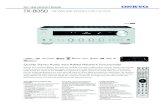 2011 NEW PRODUCT RELEASE TX-8050 NETWORK ......Network Capability Delivers Internet Radio and Network Audio Streaming via Ethernet As one of Onkyo’s new breed of receivers that can