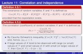 Lecture 11: Correlation and independencepages.stat.wisc.edu › ~shao › stat609 › stat609-11.pdfUW-Madison (Statistics) Stat 609 Lecture 11 2015 10 / 17. beamer-tu-logo It can