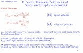 Rolf Kudritzki SS 2015 11. Virial Theorem Distances …Rolf Kudritzki SS 2015 2 radial surface brightness distribution I (r)=I 0e r R0 I (r)=I eff e 7.67 (rRe ff) 1 4 1 (s2) spiral