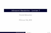 Advanced Simulation - Lecture 7rebeschi/teaching/AdvSim/18/slides/L7.pdf · Patrick Rebeschini Lecture 7 14/ 15. Metropolis–Hastings algorithm 0.0 0.2 0.4 0.6-2 0 2 X 1 density