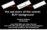 the sad story of the cosmic EUV background The Universe in a Nutshell Wednesday, November 27, 13. The