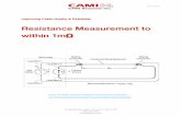 Resistance Measurement to within 1mخ© ... Resistance Measurement to within 1m خ© A How-To Guide: Precision