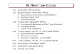 19. Nonlinear Optics19. Nonlinear Opticsoptics.hanyang.ac.kr/~shsong/P19-Nonlinear optics.pdf · 0 0 0 c v D E E E n. Second-order Nonlinear opticsSecond-order Nonlinear optics Second-harmonic