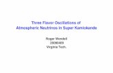 Three Flavor Oscillations of Atmospheric Neutrinos …raw22/SK/VirginiaTech.SK3f.20080409...2008/04/09  · Neutrinos are included in the Standard Model, but are massless. However,