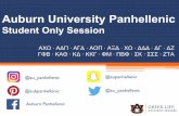 Student Only Session - Auburn Universitygreeklife.auburn.edu/wp-content/uploads/2019/06/STUDENT... · 2019-06-06 · Sports. Camp War Eagle. University. Hostess. Groups. AUBURN SORORITIES