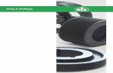 Poly-V Pulleys - SIT SpA€¦ · SIT Poly-V pulleys have a statically balanced degree of G6,3 at 1500 rpm in accordance with ISO 1940. On request it is possible to perform static