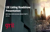 LSE Listing Roadshow Presentationgrit.group/wp-content/uploads/2018/05/uk-roadshow...Game, Edcon and Alshaya; and • Mining / logistics / telecommunications providers such as Vale,