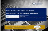 Introduction to HTML and CSS - CIIM Executive Education · HTML5 Forms ... programming, networks and ethical hacking. Dr. Seisoglou is also director, manager and team leader of various