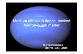 Medium effects in dense, excited hadron-quark mattertheor.jinr.ru/meetings/2009/roundtable/Voskresensky.pdf · direct Urca processes on meson condensate information on in-medium NN