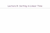 Lecture 8: Sorting in Linear Time - GitHub Pagesclcheungac.github.io/comp3711/08linearsort.pdf · Sorting algorithm A runs in 𝑂(𝑛log𝑛)time. Sorting algorithm A runs in Ω(𝑛log𝑛)time.