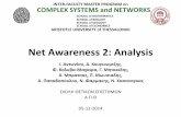 Net Awareness 2: Analysiscosynet.auth.gr/sites/default/files/files1/NET Awareness... · 2018-05-27 · inter-faculty master program on complex systems and networks school of mathematics
