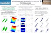 Secondary instability of Transient Growth in Couette Flow · Flow Theoretical (LST) Experimental Pipe Poiseuille ∞ (Stable) ~2000 Plane Poiseuille 5772 ~1000 Plane Couette ∞ (Stable)