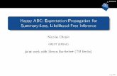Happy ABC: Expectation-Propagation for Summary-Less ...conferences.inf.ed.ac.uk/bayes250/slides/chopin.pdf · Results from alpha-stable example a Density 1.50 1.60 1.70 0 2 4 6 8