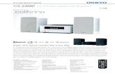 2012 NEW PRODUCT RELEASE CS-245BT CD Hi-Fi …...CS-245BT CD Hi-Fi Mini System with Bluetooth SPECIFICATIONS CD RECEIVER SECTION Amplifier Section Power Output 15 W + 15 W (6 Ω, 1