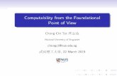What is “computable”? - CTFM 2019-Chong.pdf · PDF file What is “computable”? 1 +1 = 2 is computable. 123456789987654321 ˘(108)109 is computable. ˇ= 4(1 1 3 + 1 5 1 7 +