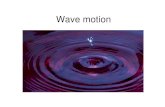 Wave motion - Leibniz · Wave motion. Waves. Condition: elastic media-Taut string, spring (slinky)-Water surface, fluid-Solid state -Gas-Etc. Wave pulse. x t=0 f(x) v r s f(x-vt)
