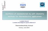 Synthesis of nanomaterials by soft chemistry …gdr-thermoelectricite.cnrs.fr/ecole2014/lac2014-Sicard.pdfThermoelectricity School Annecy, June 2014 Synthesis of nanomaterials by soft