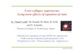 Core-collapse supernovae: Long-term effects of equation of ... · * Numazu College of Technology, Japan SN1987A 05/03/05 @ CNS. No explosion: what is still missing? ... • We should