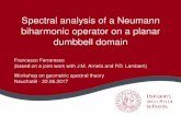 Université Laval · 2017-07-17 · Dumbbells in the literature Spectral analysis on dumbbells is important in: Geometric spectral theory !Cheeger’s constant; Parabolic reaction-diffusion