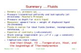 Summary … Fluids - Nevis Laboratoriessciulli/Physics1401/lectures/Lecture19disp.pdfPhysics 1401 - L 19 Frank Sciulli slide 2 Hydrodynamic Relations l Venturi tube demo l Air flow