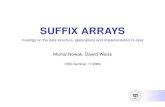 SUFFIX ARRAYS musings on the data structure, applications ...idss.cs.put.poznan.pl/site/fileadmin/seminaria/2009/jsuffixarrays.pdf · Algorithms on Strings, Trees, and Sequences: