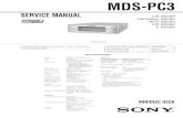 SERVICE MANUAL US Model Canadian Model AEP Model UK … · 2002-02-19 · MDS-PC3 SPECIFICATIONS SERVICE MANUAL MINIDISC DECK Model Name Using Similar Mechanism MDS-JE640 MD Mechanism