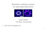 Necklace solitary waves on bounded domainsNecklace beams Soljacic, Sears, Segev (1998): Use necklace beams e.g., consider the input beam Consists of 2m identical beams (``pearls’’),