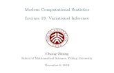 Modern Computational Statistics [1em] Lecture 13: Variational … · 2020-05-27 · Modern Computational Statistics Lecture 13: Variational Inference Cheng Zhang School of Mathematical