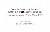 High-pressure Xe Gas TPC · High-pressure 136Xe Gas TPC David Nygren LBNL / Stockholm U. DM 2008 2 Double beta decay Only 2-v decays Rate Energy Q-value Only 0-v decays No backgrounds