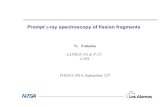 Prompt γ-ray spectroscopy of fission fragmentsCONCLUSIONS Prompt γ-ray spectroscopy of fission fragments especially useful for studying neutron-rich and nuclei near stability. For