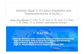 Intrinsic Quasi 1-D Lattice Instability and ... · Thermoelectricity in CeTe 2 2-Low thermal conductivity L-1 0 1 Energy (eV) - ow Seebeck coefficient-2 Γ X M Γ Z Th l d tiit (lft)