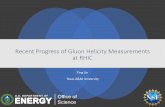 Recent Progress of Gluon Helicity Measurements · PDF file inclusive jet analysis • The Run 2013 (510 GeV) analysis is also close to finalize. • PHENIX analyzed π. 0. s from Runs