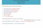 ATLAS data which feed into PDFs - indico.cern.ch · ATLAS data which feed into PDFs: ... and the ATLAS W,Z 2011 data 1.05 ± 0.04 Note collider only includes CMS. ... The ATLAS W,Z