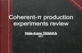 Coherent-π production experiments reviewlss.fnal.gov/conf2/C090720/wg2_tanaka-coherentpiexpreview.pdf · 100 • CHARM [3] T i , I i i i I M t , I R M , I r , , I i m r I i i i I