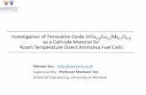 Investigation of Perovskite Oxide SrCo0.8Cu0.1Nb0.1O3-δ as a …€¦ · Investigation of Perovskite Oxide SrCo 0.8 Cu 0.1 Nb 0.1 O 3-δ as a Cathode Material for Room Temperature