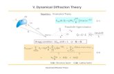 Dynamical Diffraction V. Dynamical Diffraction Theory Dynamical Diffraction Theory ... ¢â‚¬¢ Refraction