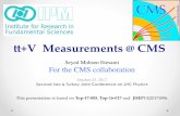 !+V Measurements @ CMS - particles.ipm.irparticles.ipm.ir/conferences/2017/lhcphysics17/pdf/Etesami.pdf · ;+V Measurement Status Seyed Mohsen Etesami 4 - The Z cross section measured