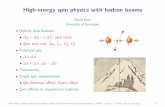 High-energy spin physics with hadron beams€¦ · Efremov, Goeke, Pobylitsa, 2000; Goeke, Pobylitsa, Polyakov, Urbano, 2001 SIDIS data indicates j d ujat least not much larger than