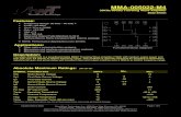 MMA-005022-M4mwtinc.com/wp-content/uploads/2017/01/MMA-005022-M4.pdf · 2020-03-18 · MMA-005022-M4 30KHz-50GHz Traveling Wave Amplifier Data Sheet Applications The MMA-005022-M4