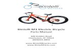 Bintelli M1 Electric Bicycle · 2019-03-22 · Bintelli M1 Electric Bicycle Parts Manual 620 Dobbin Road Charleston, SC 29414 (843)531-6833