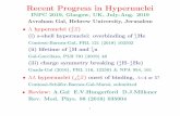 Recent Progress in Hypernuclei - Eventsforce Recent Progress in Hypernuclei INPC 2019, Glasgow, UK,