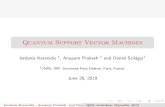 Quantum Support Vector hachem.kadri/workshopMLQC/qsvm.pdf · PDF file Quantum Support Vector Machines Iordanis Kerenidis 1, Anupam Prakash 1 and D aniel Szil agyi1 1CNRS, IRIF, Universit