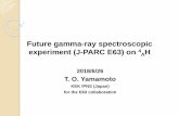 Future gamma-ray spectroscopic experiment (J-PARC E63) on ΛH€¦ · Setup for the gamma-ray spectroscopy π-π+ Beam momentum : 1.05 GeV/c π− beam Target SKS magnet Range counter