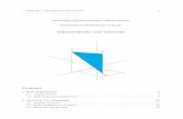 TRIGNOMETRY AND VECTORSglasnost.itcarlow.ie/~bennettj/Notes/Chapter1(Trig... · 2019-09-14 · 3 CHAPTER 1. TRIGNOMETRY AND VECTORS 3 r r Arc Length = r From the diagram and the above